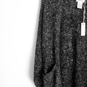 MAX STUDIO Long BLACK TWEED Cardigan